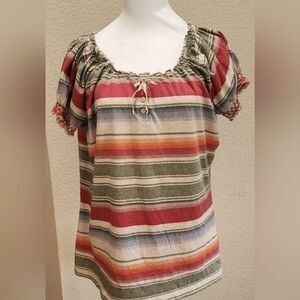 Ralph Lauren (Lauren Jeans) Short Sleeve Striped Shirt!